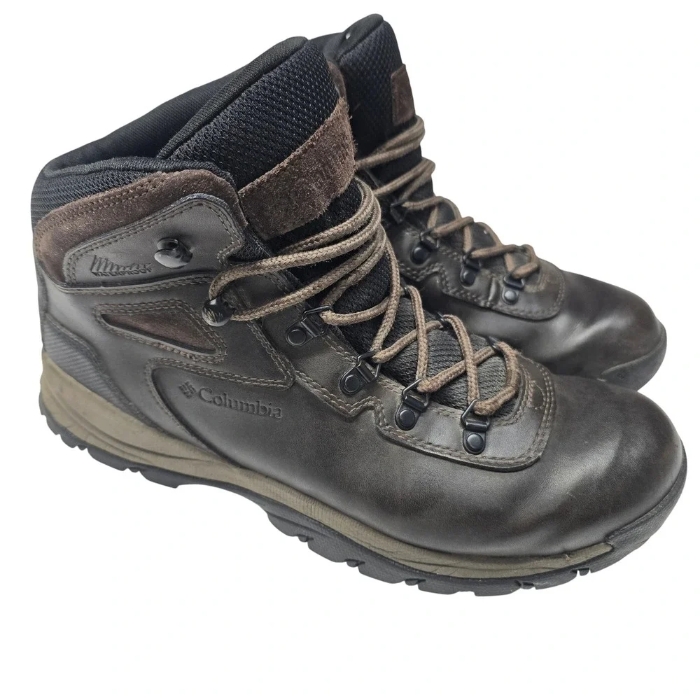Columbia Men's Newton Ridge Plus II Waterproof Hiking Boots 10 Wide Leather
